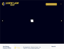 Tablet Screenshot of loewlawgroup.com